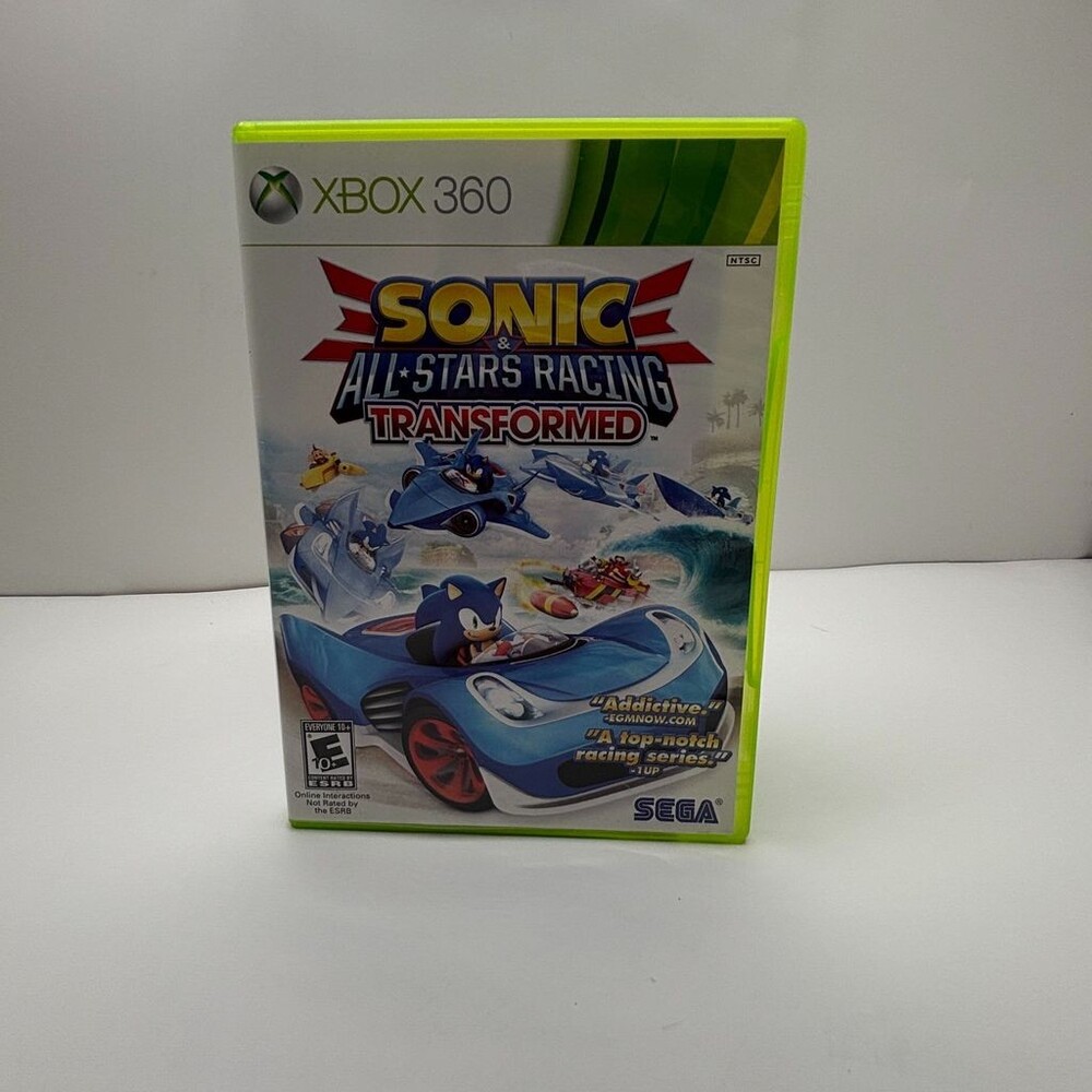 Sonic & All-Stars Racing Transformed 360 (Microsoft Xbox 360) Complete W/ Manual